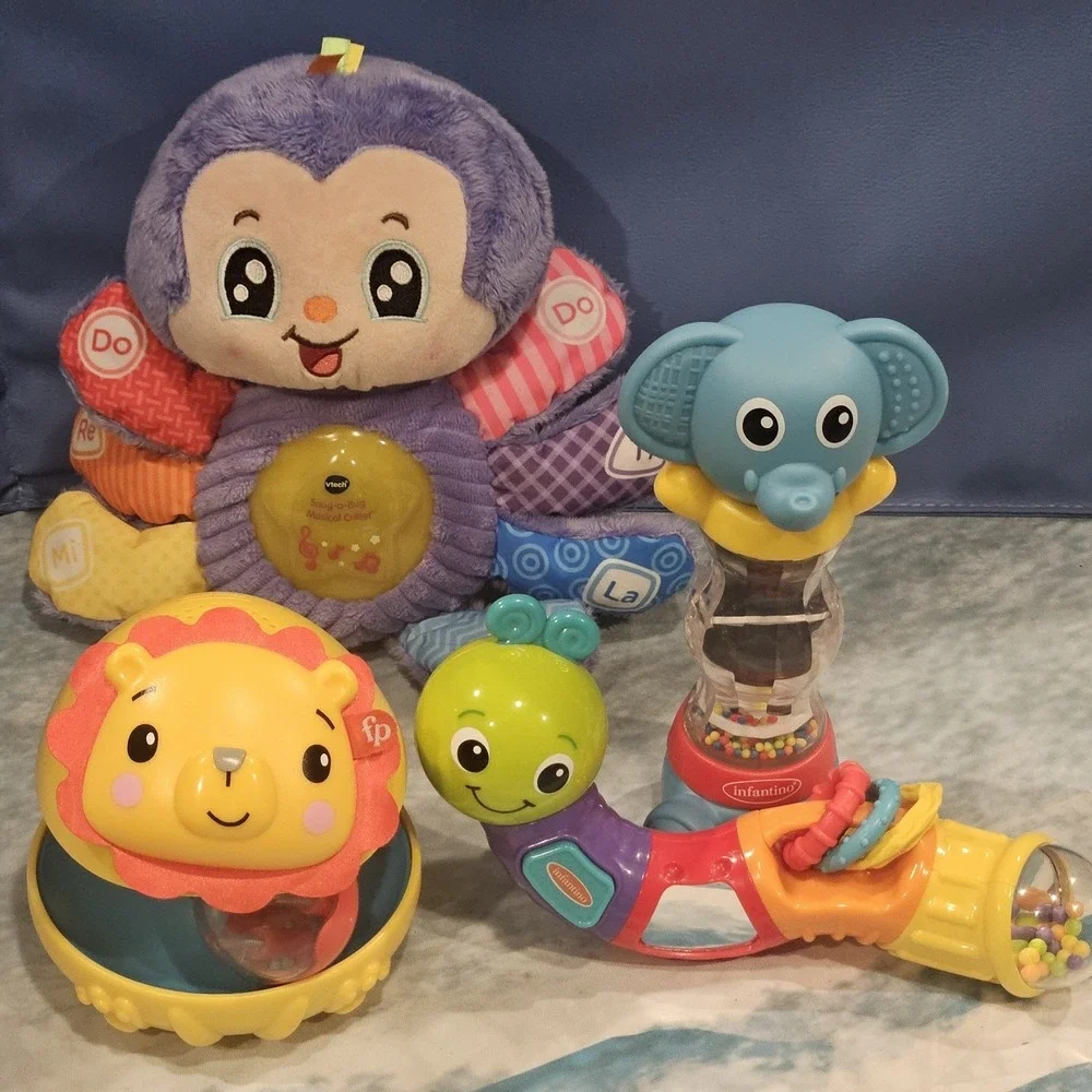 Infantino Fisher Price VTech Baby Toy Lot Light Up‎ Sensory Toy Elephant Lion